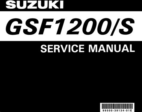 Suzuki Gsf1200 Gsf1200 S 1996 1997 1998 1999 Complete Official Factory Service Repair Workshop Manual