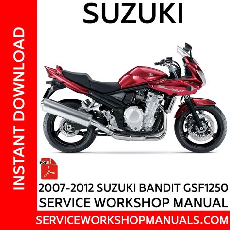 Suzuki Gsf1250 Bandit 2007 2012 Repair Service Manual