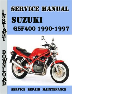 Suzuki Gsf400 Bandit 1990 1997 Repair Service Manual Pdf