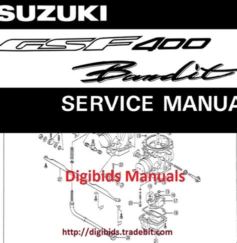 Suzuki Gsf400 Bandit Complete Original Service Manual