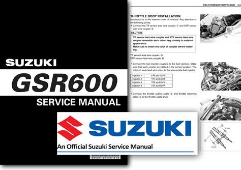 Suzuki Gsr600 Service Repair Workshop Manual 2006 Onwards