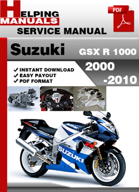 Suzuki Gsx R 1000 2000 2010 Service Repair Manual Download