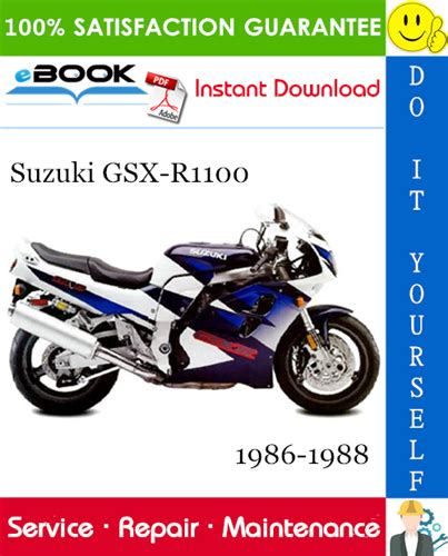 Suzuki Gsx R1100 1986 1988 Service Repair Workshop Manual