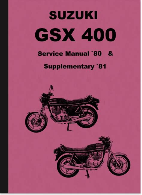 Suzuki Gsx400 Gsx 400 1983 Repair Service Manual