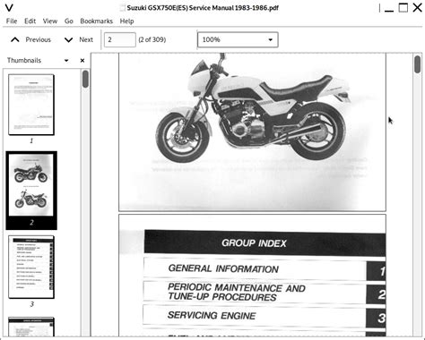 Suzuki Gsx750es 1986 Factory Service Repair Manual