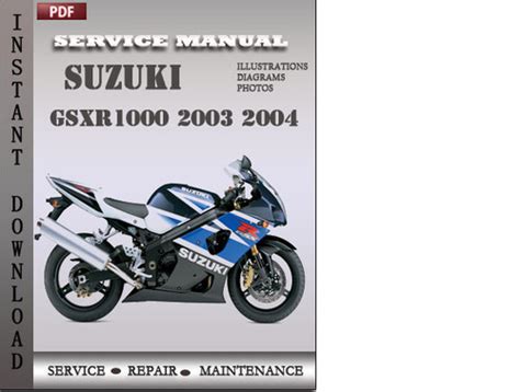 Suzuki Gsxr1000 2003 2004 Factory Service Repair Manual Download