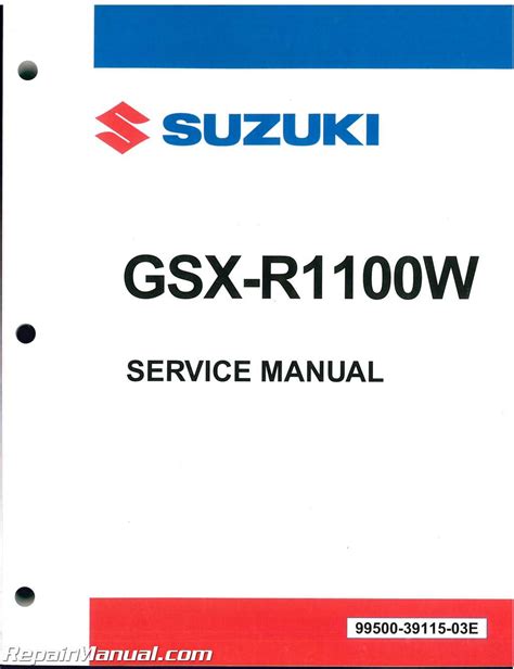 Suzuki Gsxr1100 1993 1998 Service Manual Repair Manual