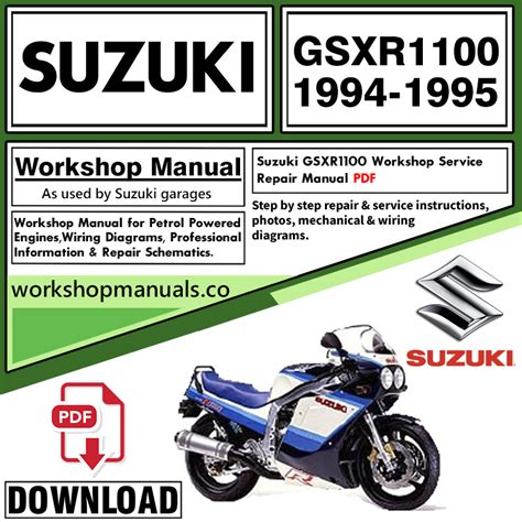 Suzuki Gsxr1100 Pdf Service Repair Workshop Manual 1993 1998