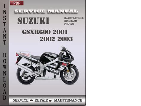 Suzuki Gsxr600 2001 2002 Service Repair Manual Pdf