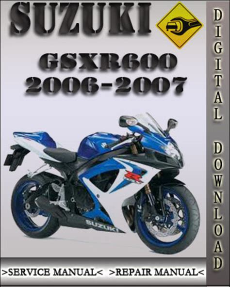 Suzuki Gsxr600 2006 2007 Factory Service Repair Manual Pdf