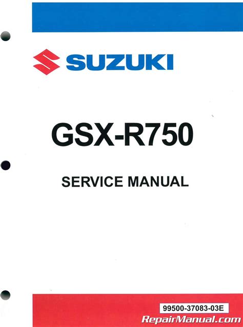 Suzuki Gsxr750 1999 Factory Service Repair Manual