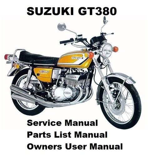 Suzuki Gt380 Service Repair Manual Pdf 72 78