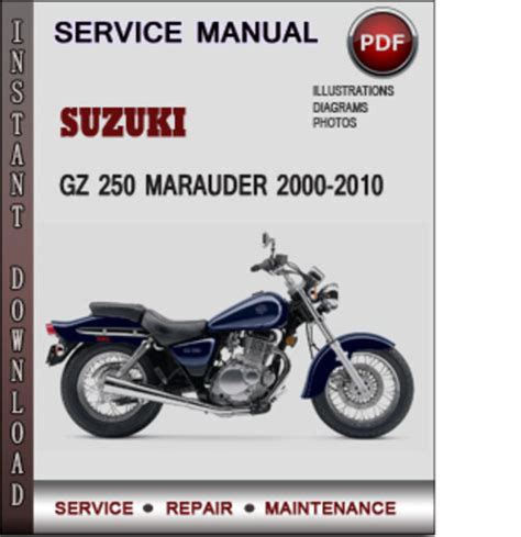 Suzuki Gz 250 Marauder 2000 2010 Service Repair Manual Download