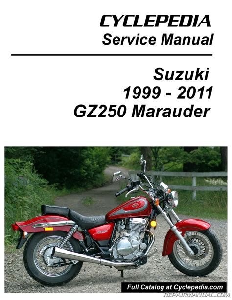 Suzuki Gz 250 Marauder 2003 Digital Service Repair Manual