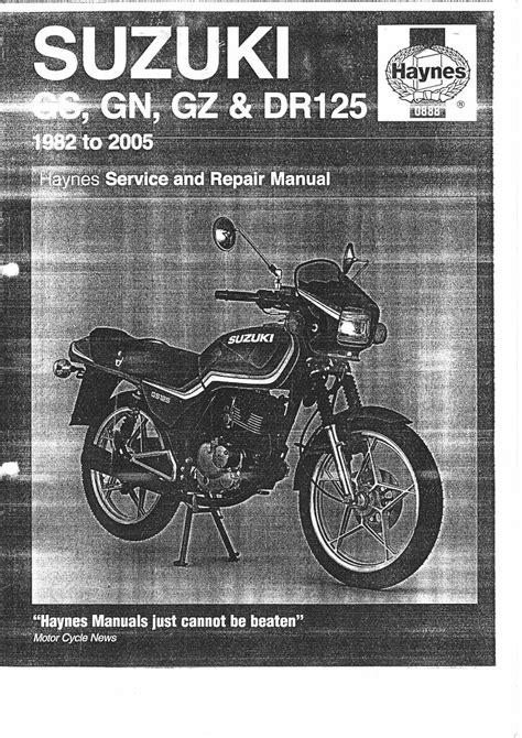 Suzuki Gz125 Marauder Full Service Repair Manual 1998 2005