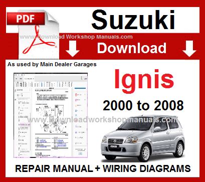 Suzuki Ignis Full Service Repair Manual 2003 2005