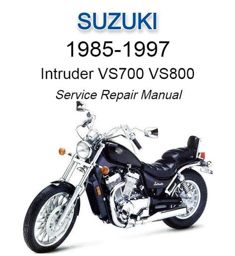 Suzuki Intruder Vs700 Vs800 1987 Service Repair Manual