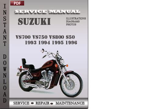 Suzuki Intruder Vs700 Vs800 1993 Service Repair Manual