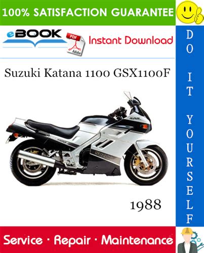 Suzuki Katana 1100 Gsx1100f Full Service Repair Manual 1987 1993