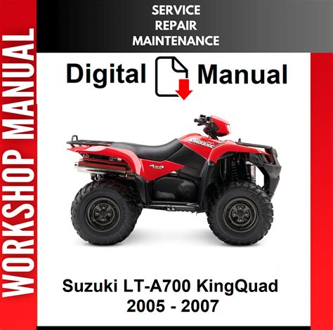 Suzuki King Quad Lta700 2005 2007 Repair Service Manual Pdf