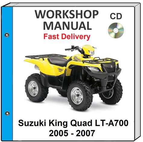 Suzuki King Quad Lta700 2005 2007 Service Repair Manual