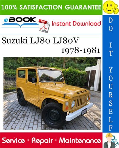 Suzuki Lj80 Lj80v 1978 1981 Service Repair Workshop Manual