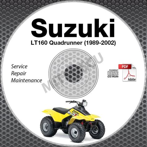 Suzuki Lt160 Lt160e Ltf160 Atv Full Service Repair Manual 1989 2002