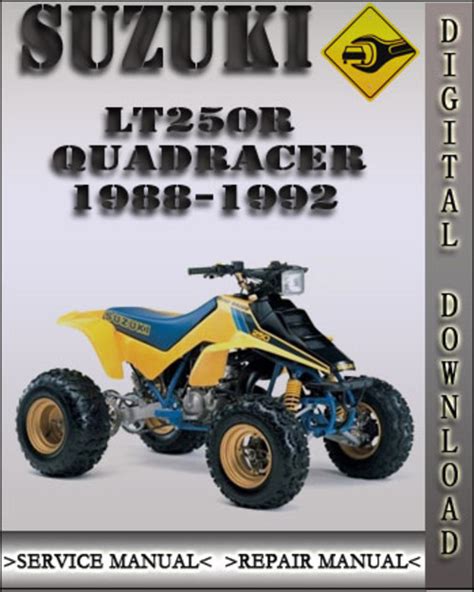 Suzuki Lt250r Lt 250r 1988 1992 Full Service Repair Manual