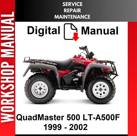 Suzuki Lta500f Atv Service Repair Workshop Manual 2002 2007