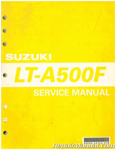 Suzuki Lta500f Auto Vinison 4x4 Full Service Repair Manual 2002 2007