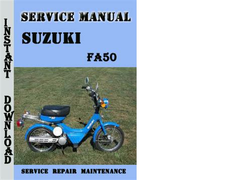 Suzuki Moped Fa50 Service Repair Manual