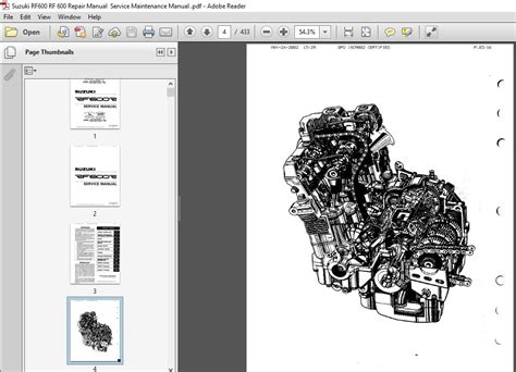 Suzuki Rf600 Rf 600 Repair Manual Service Maintenance Manual 1993 1994 1995 1996 1997 1998 1999