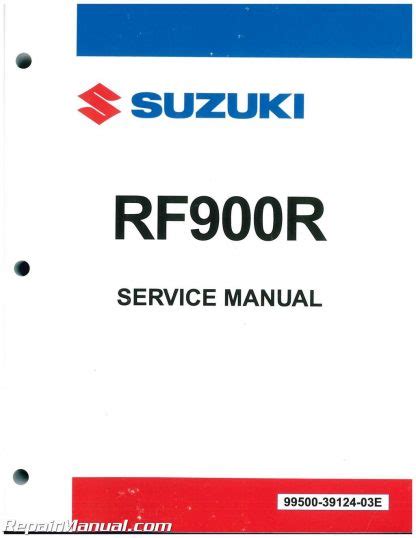 Suzuki Rf900r Rf 900r 1998 Repair Service Manual