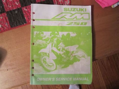 Suzuki Rm 250 2001 Factory Service Repair Manual Pdf