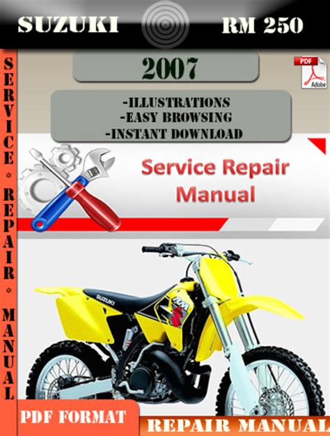 Suzuki Rm 250 2010 Digital Factory Service Repair Manual