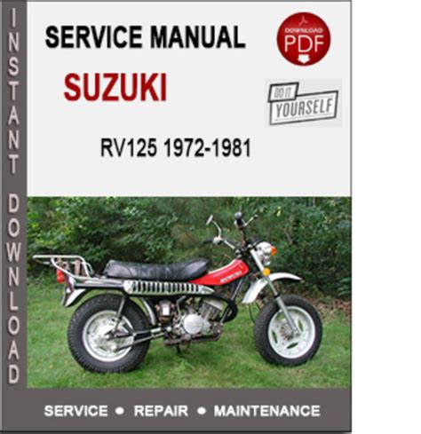 Suzuki Rv125 1972 1981 Factory Service Repair Manual Pdf