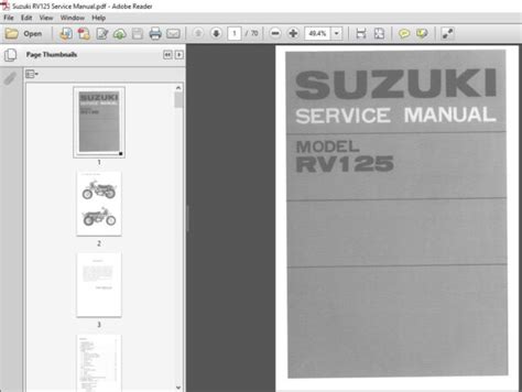 Suzuki Rv125 Full Service Repair Manual 1972 1981