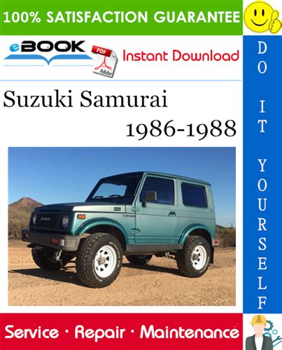 Suzuki Samurai 1988 Service Manual Repair Manual