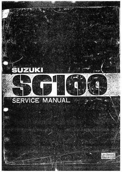 Suzuki Sc100 Sc 100 1978 1981 Repair Service Manual