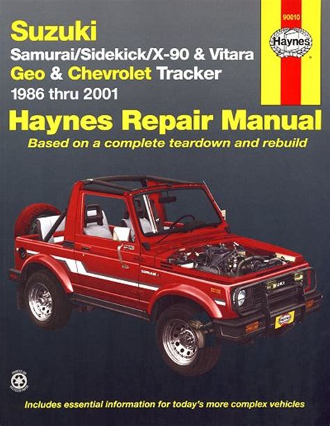 Suzuki Sidekick Samurai Full Service Repair Manual 1986 1998