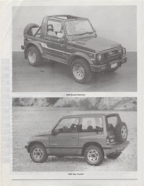 Suzuki Sidekick Samurai Service Repair Manual Download 86 98