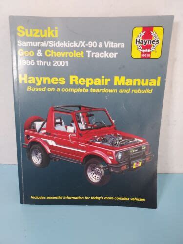 Suzuki Sidekick Service Repair Workshop Manual 1986 1998