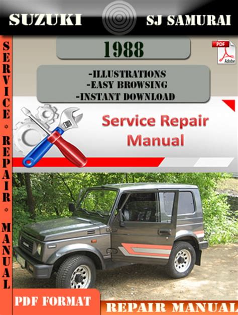 Suzuki Sj Samurai 1988 Factory Service Repair Manual