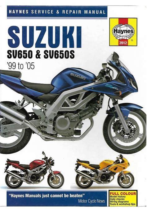 Suzuki Sv650 Sv650y 1999 2000 2001 Service Repair Manual
