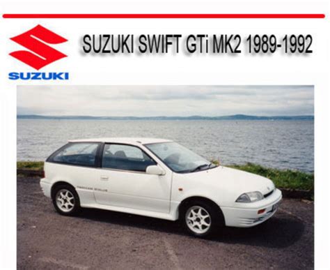 Suzuki Swift Gti 1992 Repair Service Manual