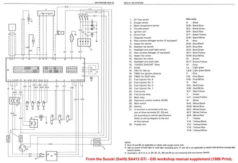 Suzuki Swift Wiring Diagram 2005