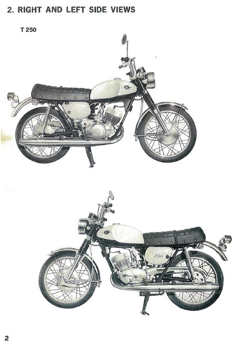 Suzuki T250 350 1969 Motorcycle Service Manual Instant Download