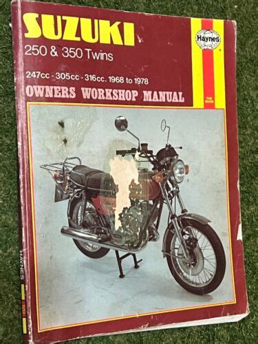 Suzuki T250 T350 Service Repair Manual 1968 1972