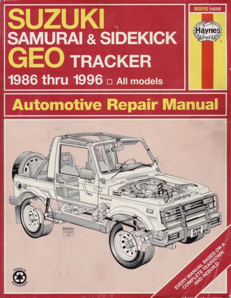 Suzuki Tracker 1989 Repair Service Manual