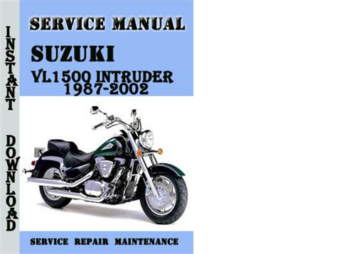 Suzuki Vl1500 Intruder 1987 2002 Service Repair Manual